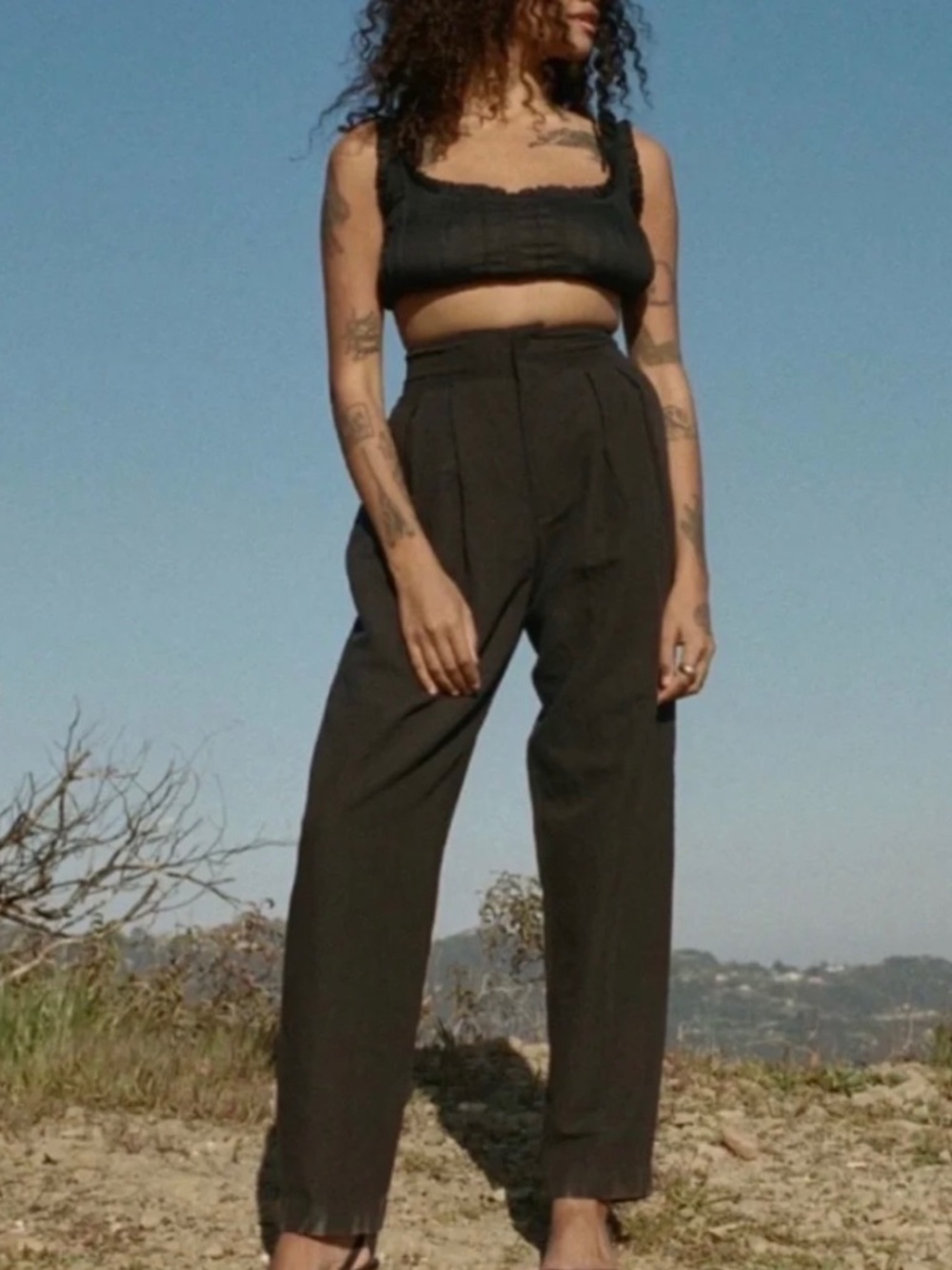 Doen - Louvre Pants Black, Size 0